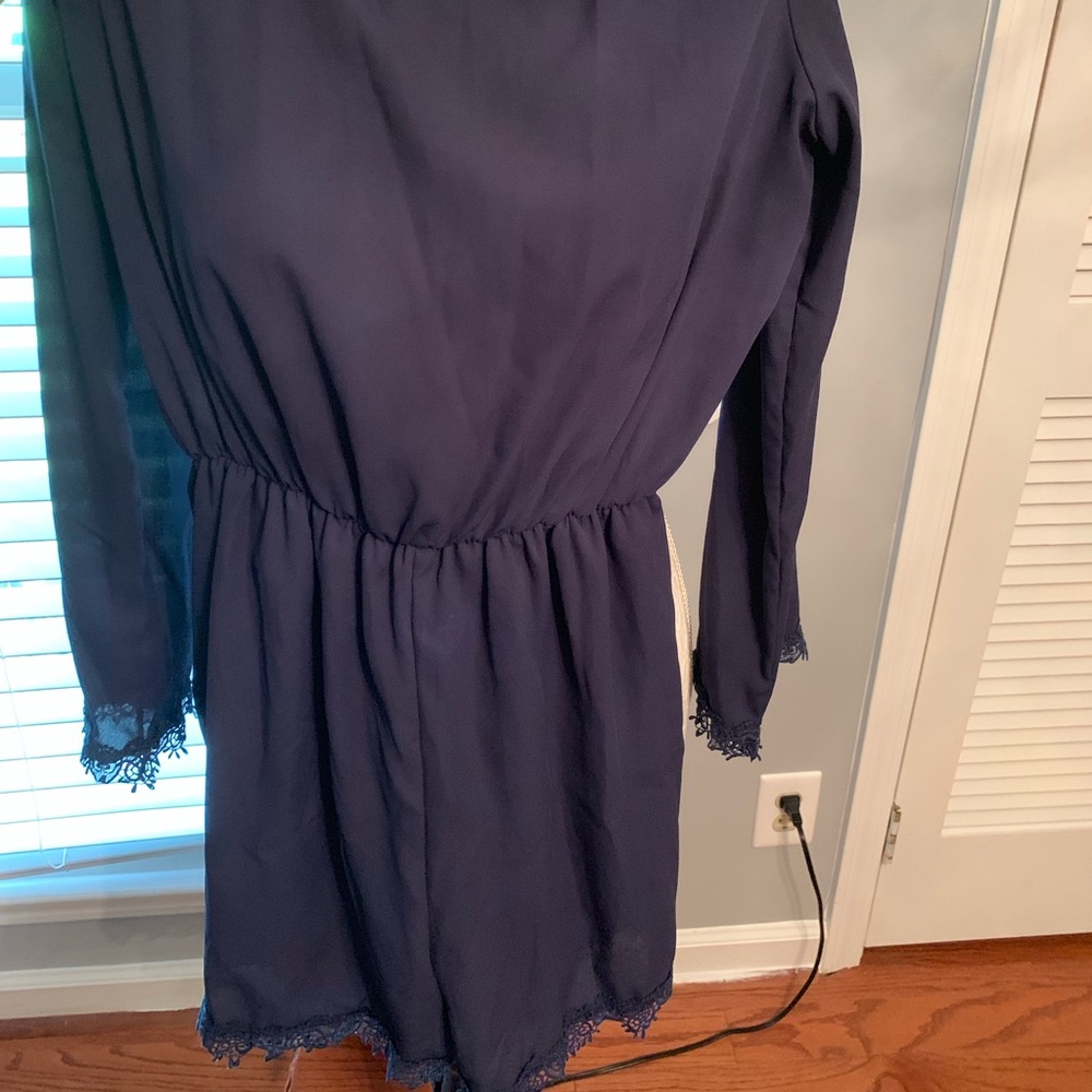 Navy Blue Romper